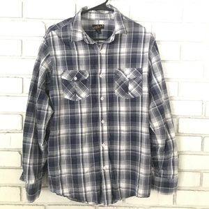 Men’s Helix Button Down Plaid - Lg